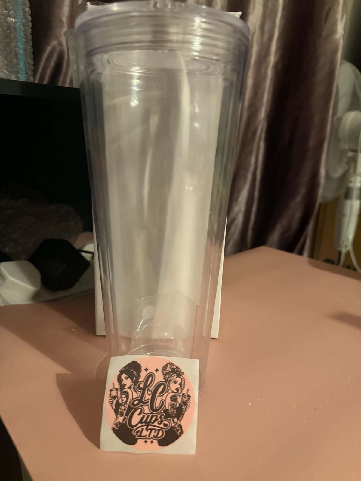 Personalised 24oz Tumbler – Handmade Drip & Snowglobe Options, Read Description